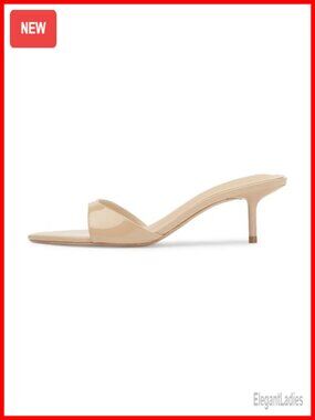 Kitten Heel Mule Sandals Pointed Toe Slip On Semi Formal Dress Shoes